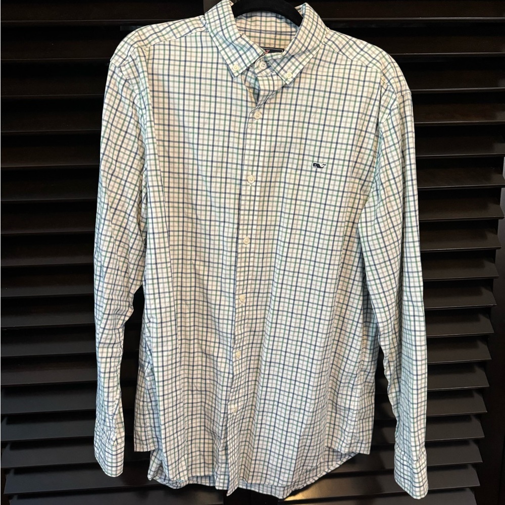 Men's Blue Checkered Shirt